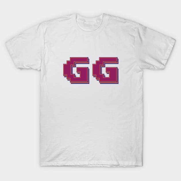 GG | Good Game | Pixel Art T-Shirt by Leo Stride